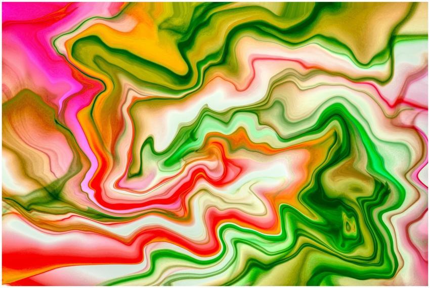 Colorful abstract art featuring dynamic swirling p