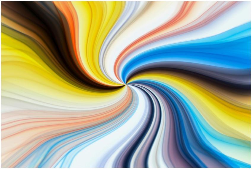 Vibrant abstract image featuring dynamic swirling