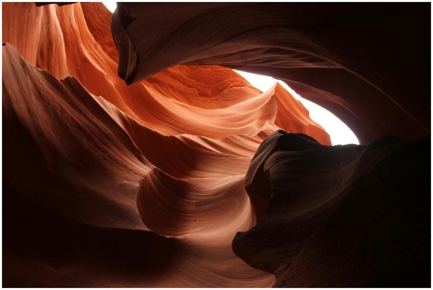 Stunning red rock formations of Antelope Canyon, s