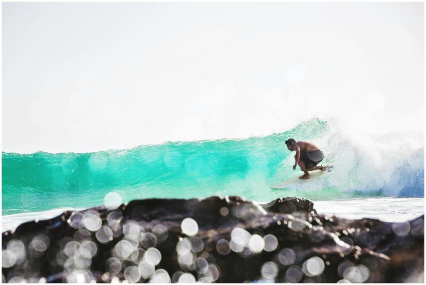 A thrilling surf scene at Coolangatta beach showca