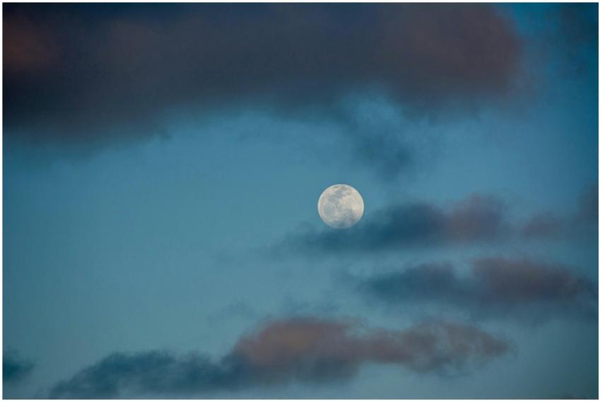 Full Moon Cloudy Sky