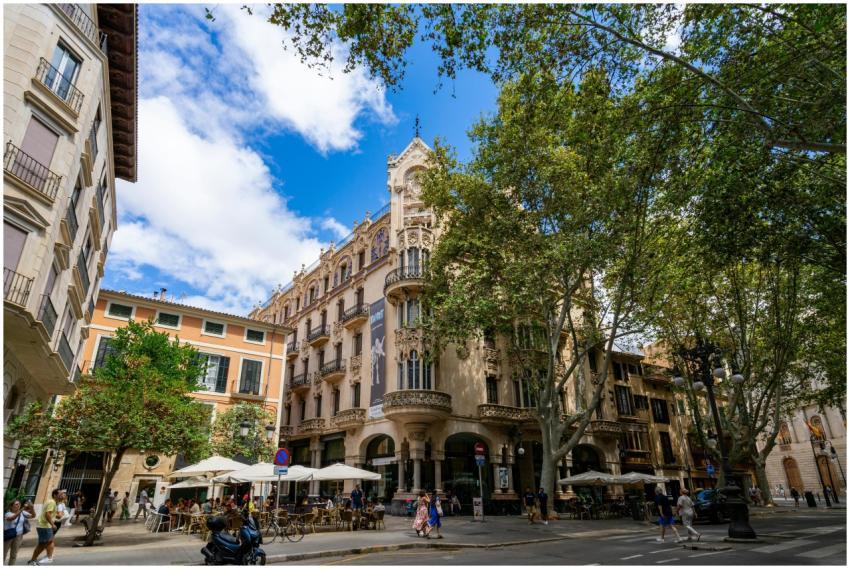 Beautiful Art Nouveau building in Palma de Mallorc