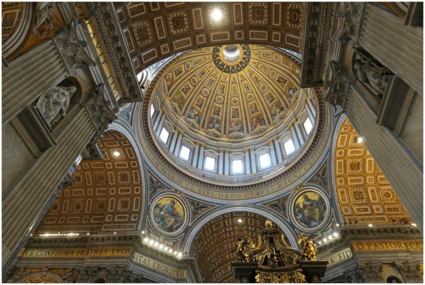 Marvel at the intricate design of St. Peter's Basi