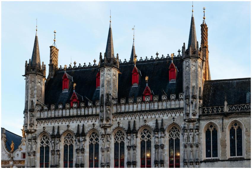 Captivating view of Gothic Bruges City Hall in Bel
