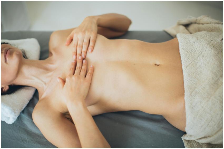 A serene spa scene capturing a woman relaxing with