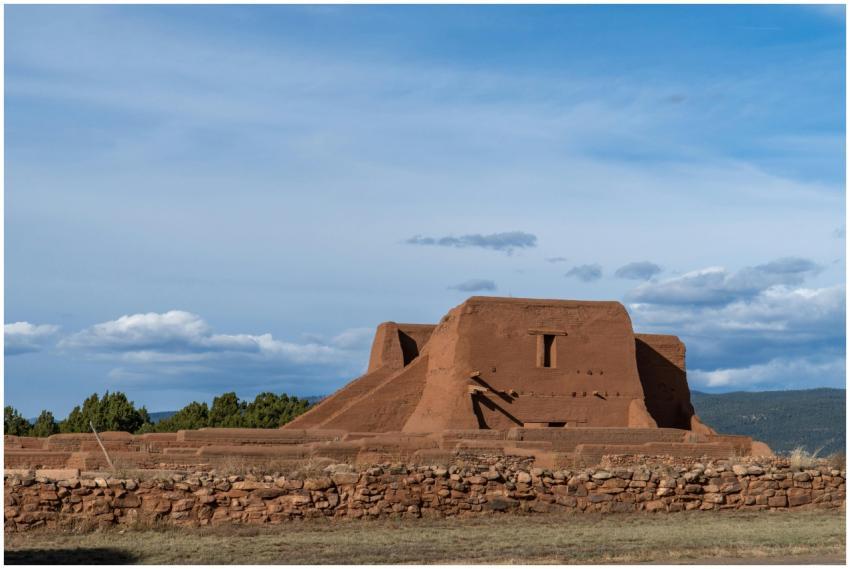 Capture of ancient adobe ruins in Pecos National H