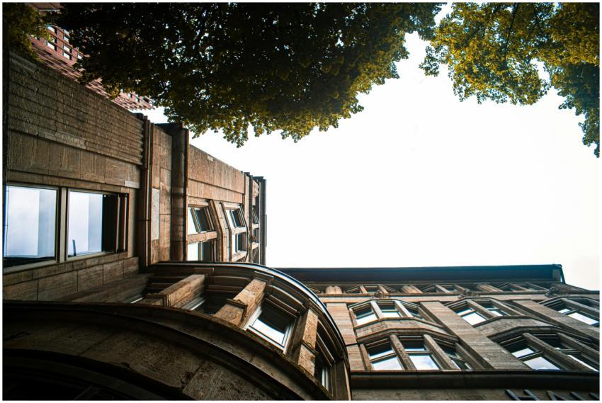 Low angle shot of classic architectural building f