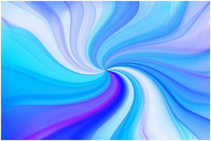 Vibrant abstract swirl in blue and purple hues cre