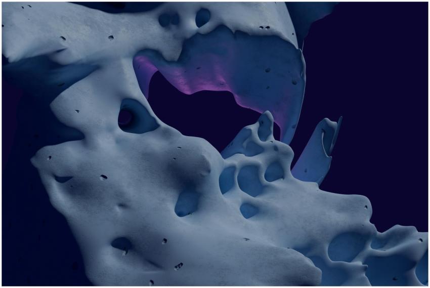 Explore a captivating 3D render featuring abstract