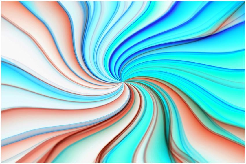 Colorful abstract swirl with dynamic lines, creati