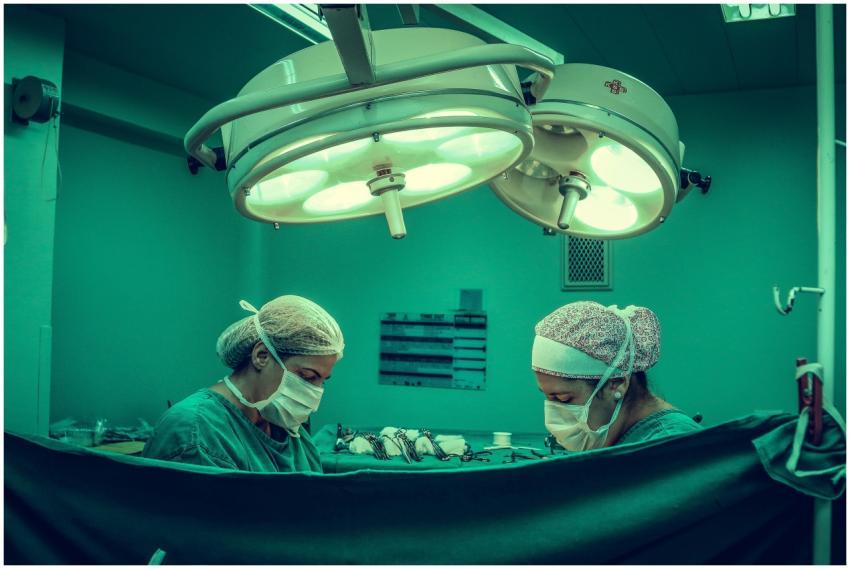 Surgeons in an operating room conducting a medical