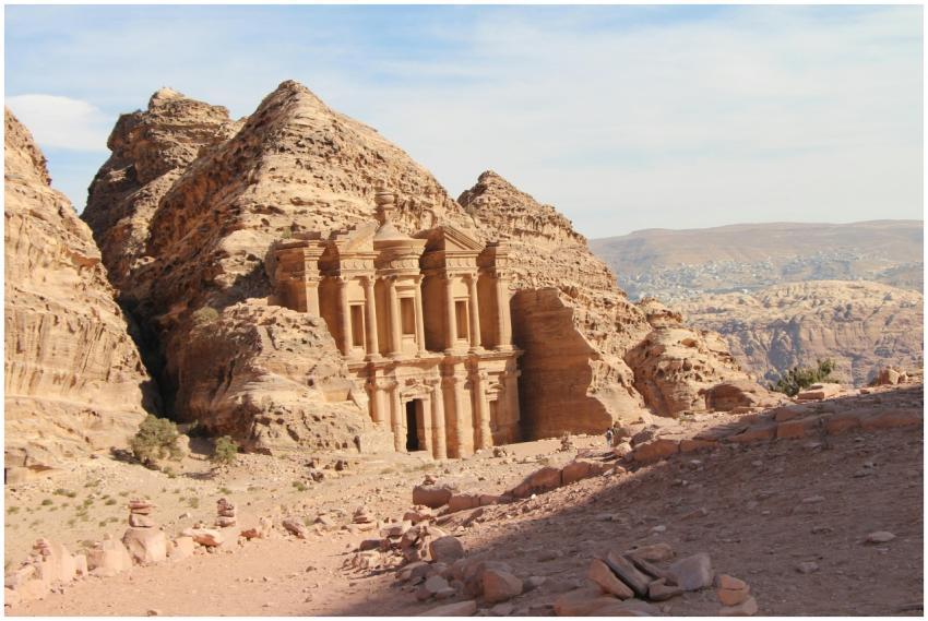 The ancient Monastery at Petra, a stunning landmar