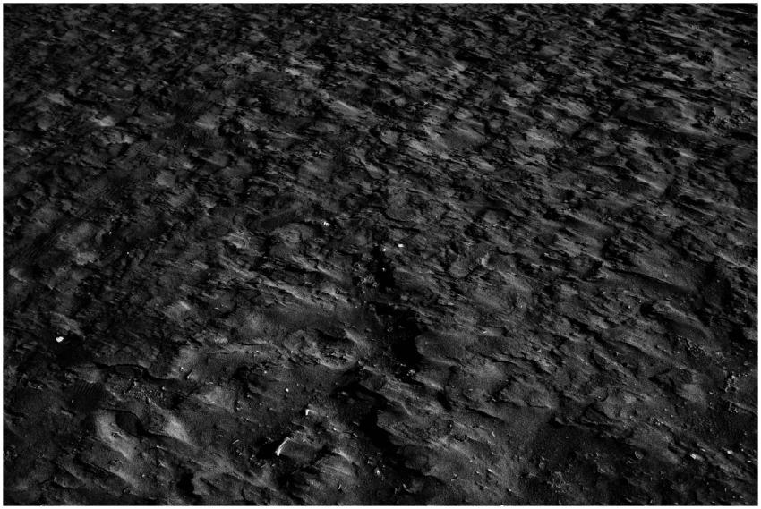 Dramatic black and white texture of a rugged earth