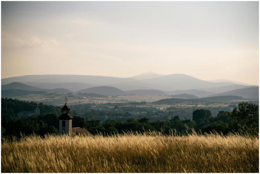 Tranquil landscape of Kamienna Góra, Poland, featu