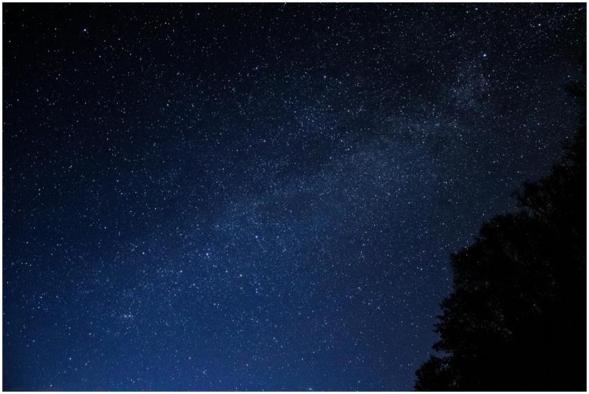 Captivating starry night sky with visible Milky Wa