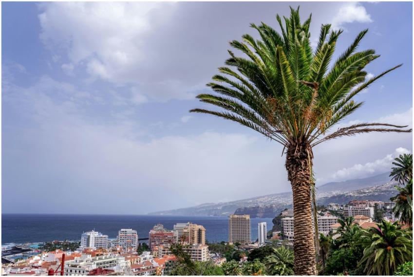 Beautiful panoramic view of Puerto de la Cruz with