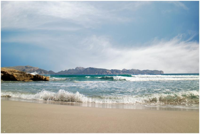 Capture of a serene beach in Illes Balears, Spain