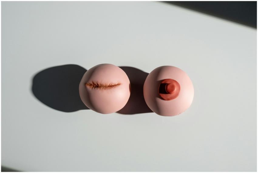 Creative representation highlighting breast cancer