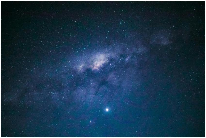 A breathtaking view of the Milky Way galaxy on a c