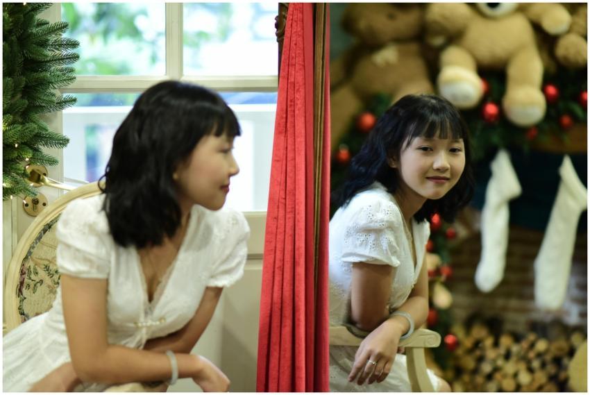 Reflection Woman Festive Indoor