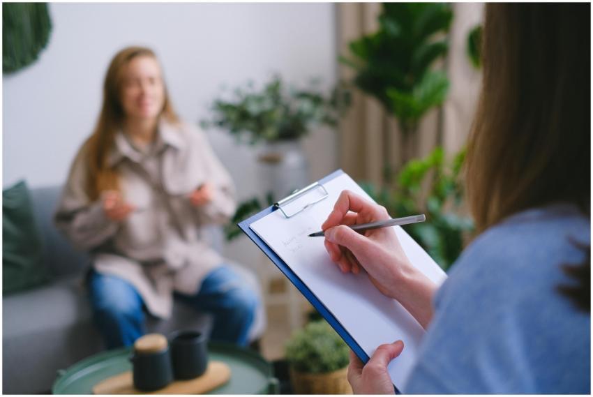 Unrecognizable professional female psychologist wr