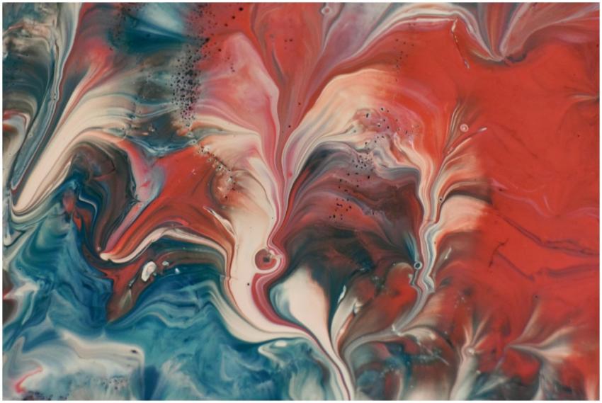 Stunning abstract fluid art with dynamic swirls of