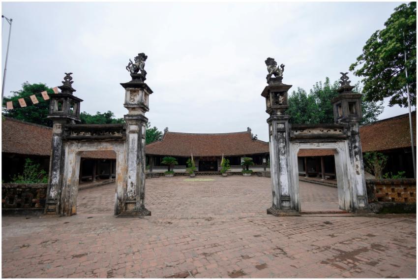 Explore the rustic charm of an ancient pagoda entr