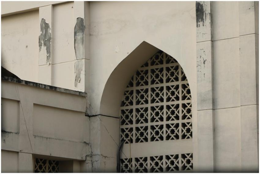 Architectural Weathered Building Facade