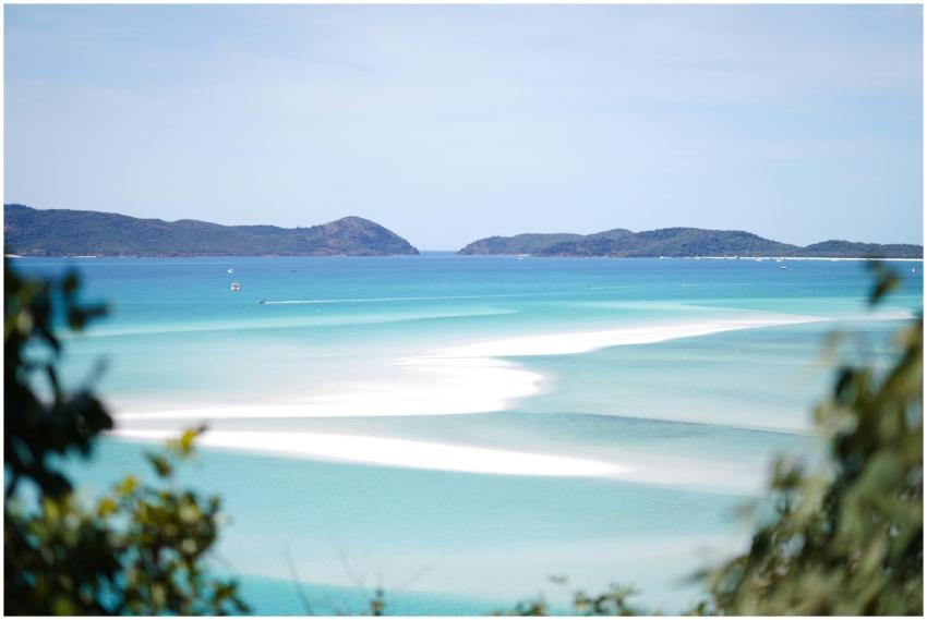 Aerial Whitehaven Beach Australia