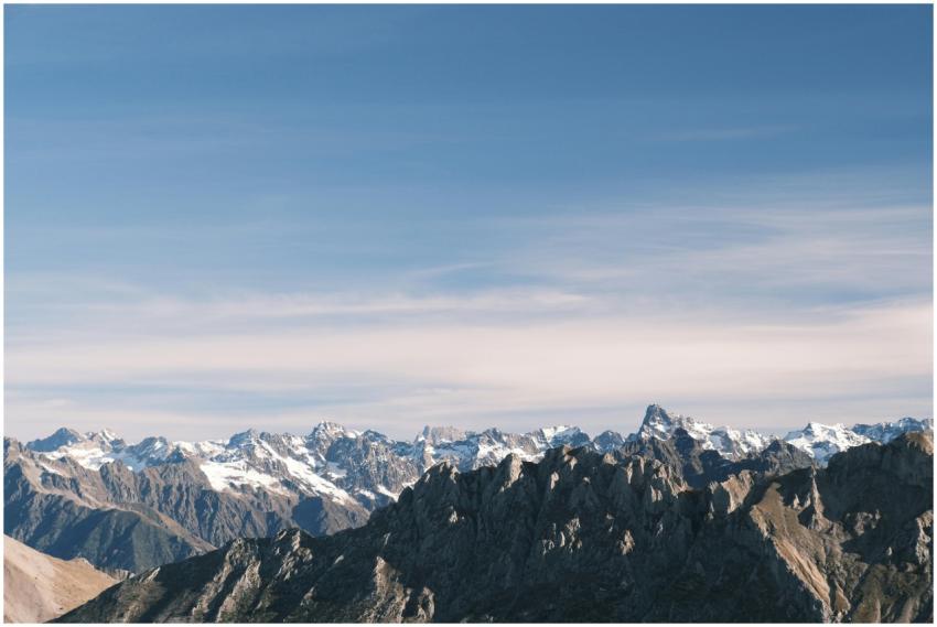 Breathtaking view of the snow-capped Dévoluy mount