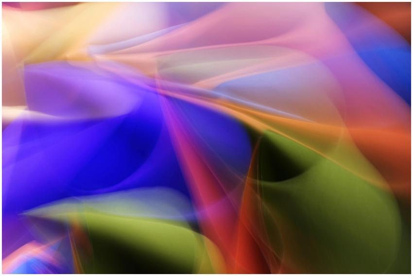 Colorful abstract light painting showcasing dynami