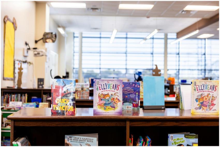Library Display Colorful Children