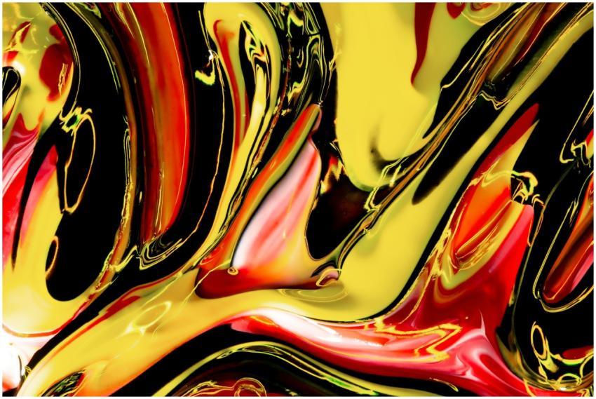 Dynamic abstract art with colorful acrylic paint s