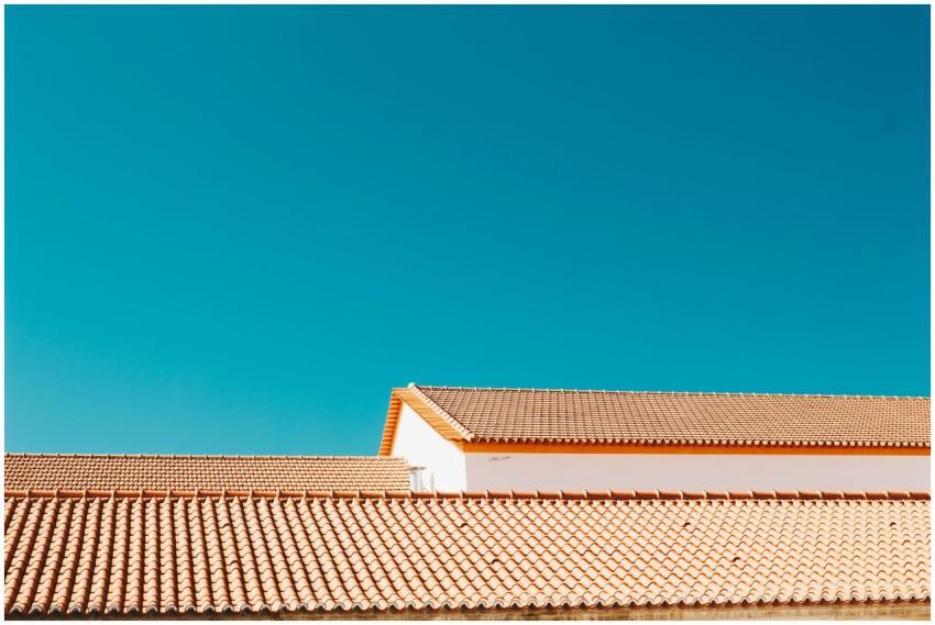 A serene image of terracotta roofs contrasting wit