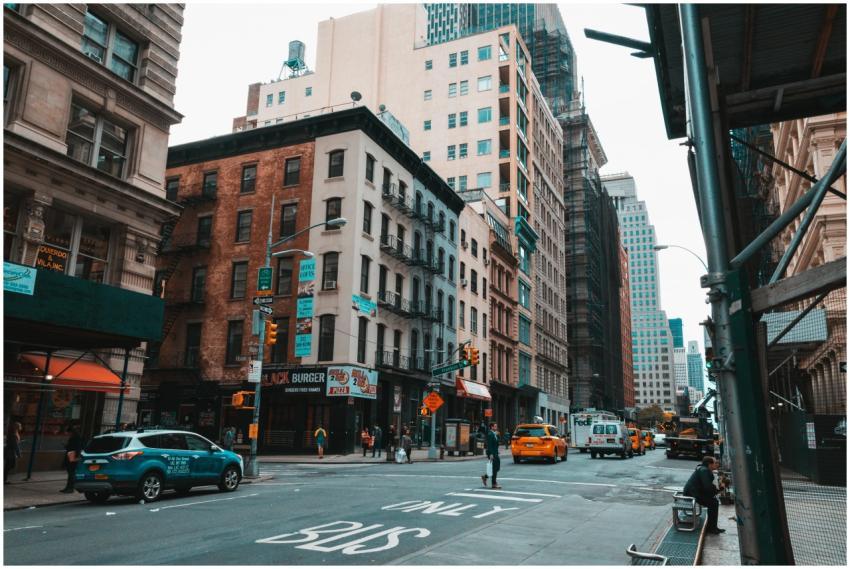 Dynamic street view capturing the vibrant life and