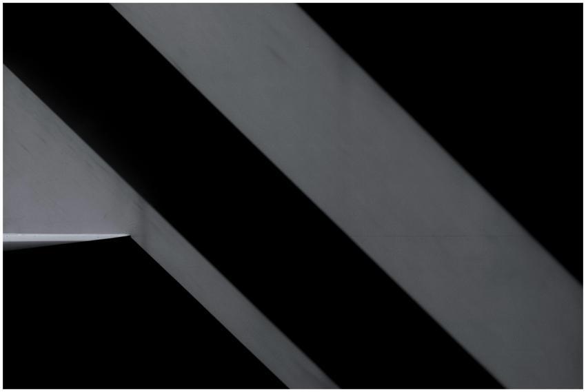 Monochrome abstract image highlighting geometric l