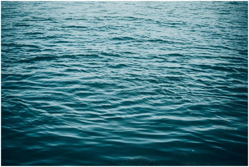 A serene view of blue ocean waves creating a calmi