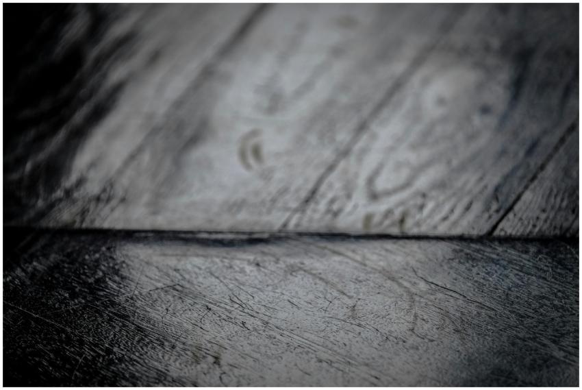 Detailed close-up of a rustic wooden surface showc