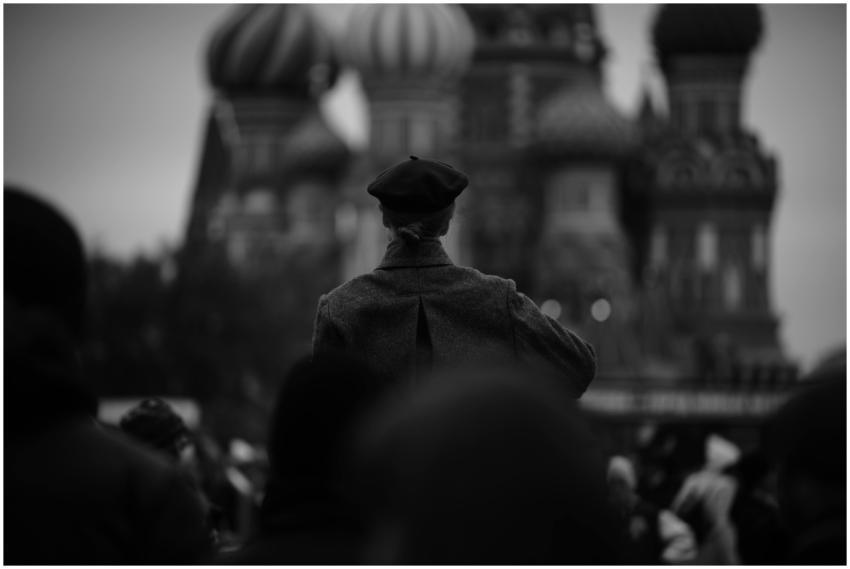 Crowd Gathers Near Iconic