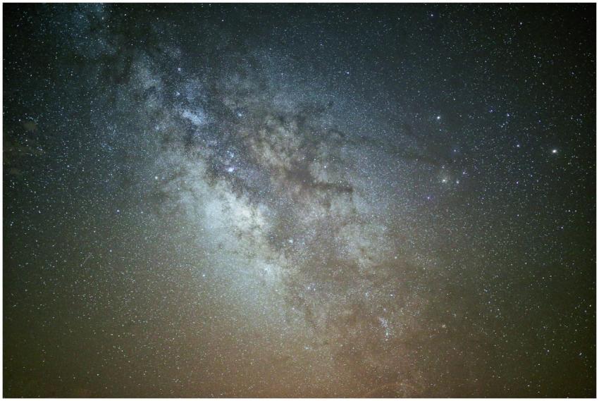 Capture of the Milky Way and starry sky at night,