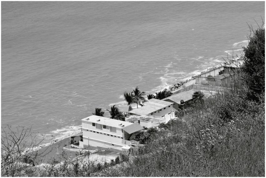 Aerial Coastal Ecuadorian Homes