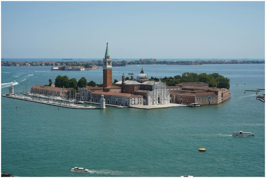 Stunning aerial view of San Giorgio Maggiore islan