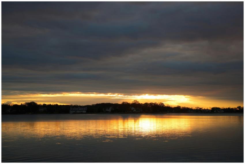 Serene Sunset Over Tranquil