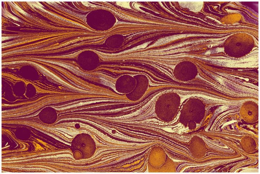 Vibrant abstract fluid art featuring swirling eart