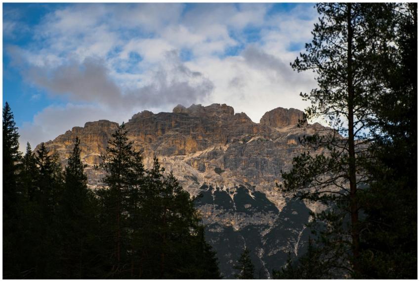 Stunning view of the Dolomites against a vivid sky