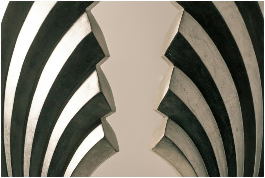 An abstract composition with geometric patterns an