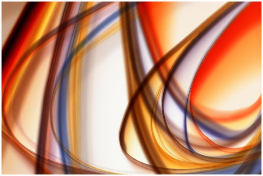 Colorful abstract composition with dynamic light s