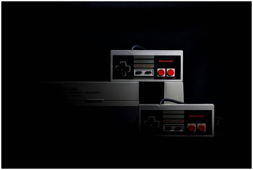 Retro gaming controllers from the Nintendo Enterta