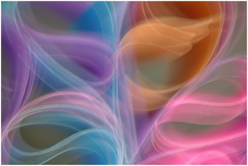 Colorful abstract photograph of light trails creat