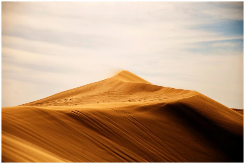 Captivating view of sand dunes stretching under a